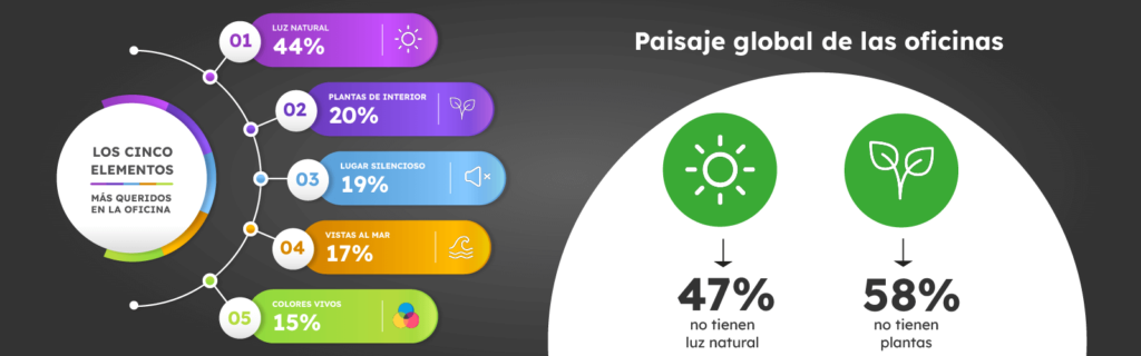 diseño de oficinas biofilia