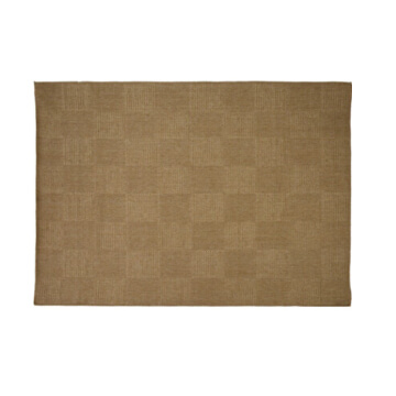 Alfombra de exterior marrón ajedrez 2,3x1,6 cm