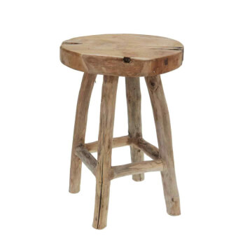 taburete de madera alto 42cm