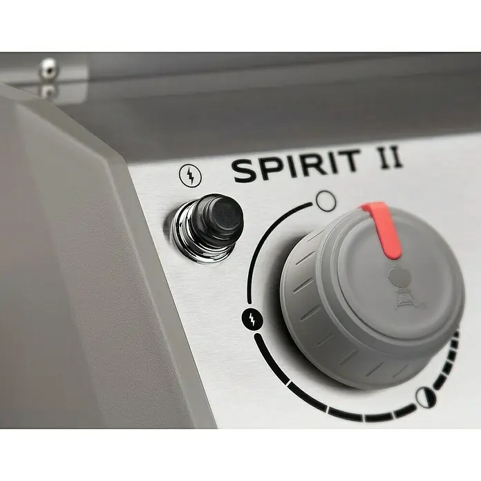 Controlador de barbacoa Spirit II en primer plano.