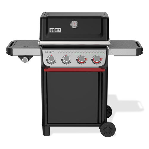 Barbacoa Weber Spirit con cuatro quemadores.