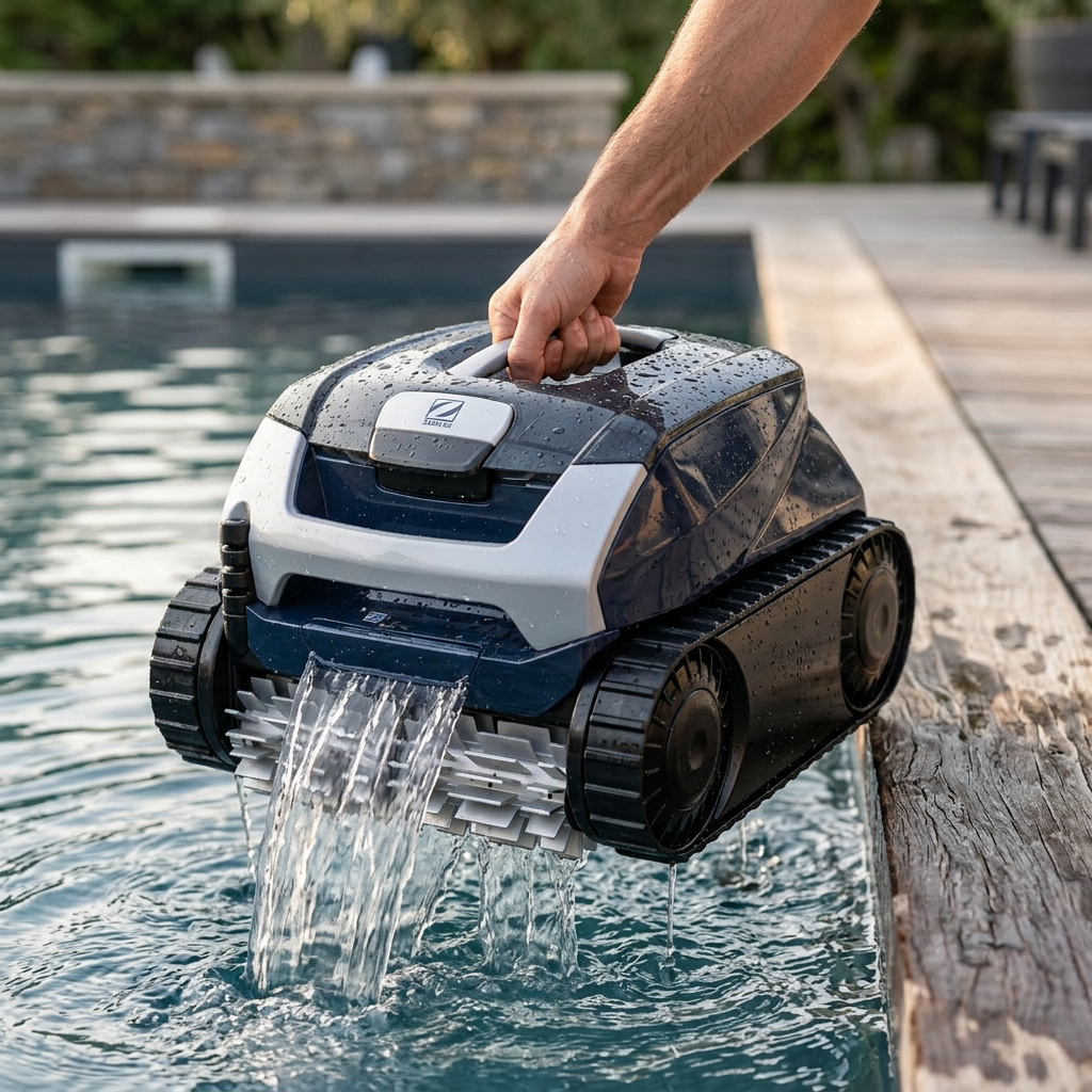 robot limpiafondo zodiac re 4470 iq en fácil manejo y extracción