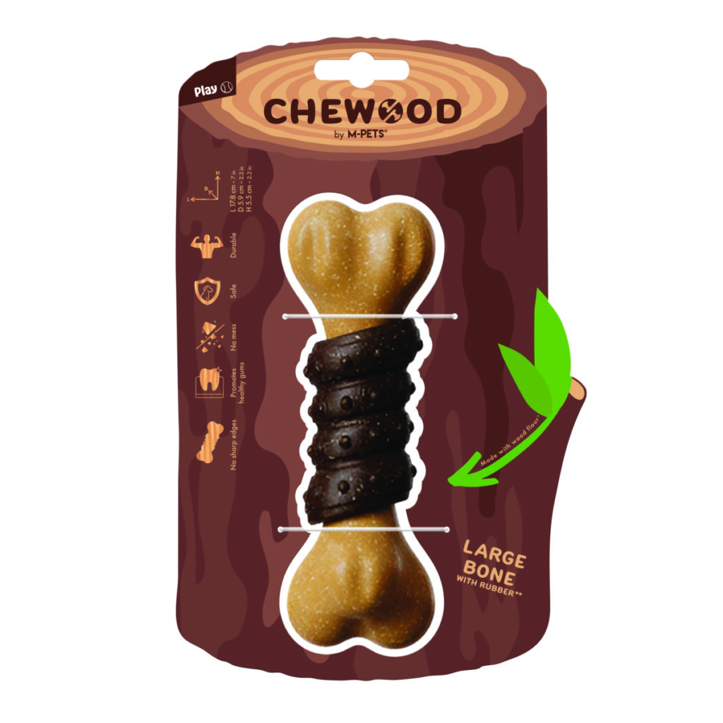 m pets 10668599 chewood dog toy large bone with rubber l 01 vect